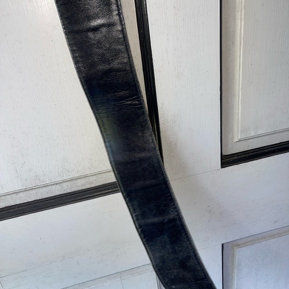 Leather crocodile 🐊 print belt by Miss Mak Couture Designs. Size L Genuine - Picture 11 of 12